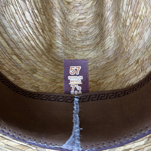 Turner Hat Company Bull Rider Straw Hat 71/8 - Picture 9 of 10